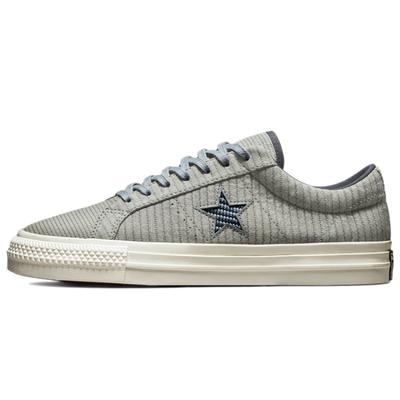 One Star Mellow Mild Canvas Striped Sporty Low-Top Board Shoes Unisex Coastal Grey