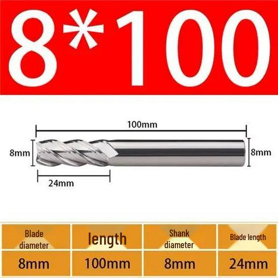 65° Metal Ceramic Flat-Bottom End Mill/Ball Nose End Mill/High-Gloss Mirror Face Mill