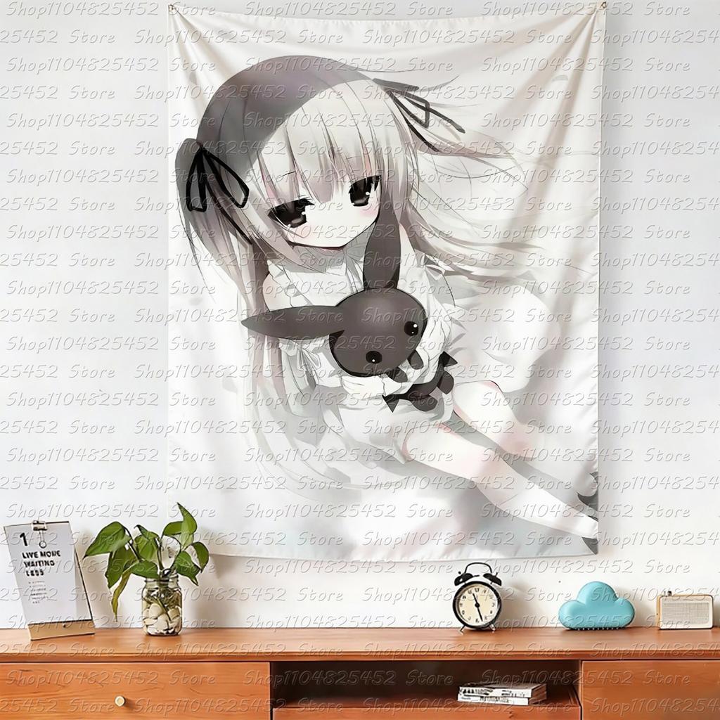 Kawaii Heimdekoration Wandbehang Wandteppich Niedliche Heimdekoration Wandteppich Anime-Mädchen Wandteppich Niedliches Mädchen Wandteppich