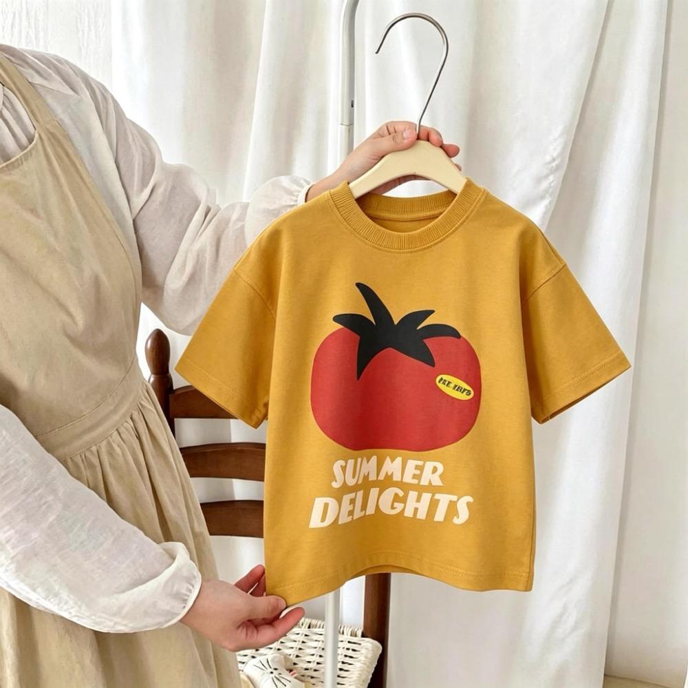 9m-7y Children's Wear T-shirt Tops Summer New Style Casual Printed Tshirts Short Sleeve Kids Clothing Fashion Versatile T Shirts