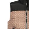 Coach FW24 Color Block Full Print Zip Stand Collar Vest Men vest Brown Yellow CU801-RYU