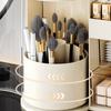 Desktop Cosmetics Storage Box Organizer Rotating Dust-proof Makeup Brush Holder Light Luxury Compartment Lipstick Storage Holder