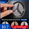 Autoaufkleber Auto Lenkrad Emblem Aufkleber Diamant Zubehör Für Mercedes Benz AMG W205 W211 W212 W213 X253 W166 W167 W117
