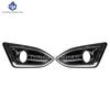 1 set Fog Lights Headlight For Ford Edge 2015 2016 2017 2018  Fog Lamp Cover Grill Bezel Front Bumper Fog Light