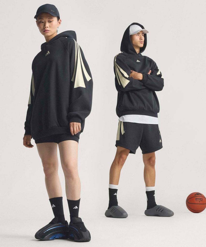 Basketball 3-Stripe Fleece Hoodie - Black / Jz7914
