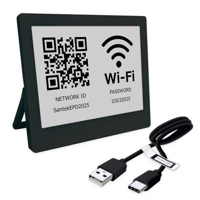 [Santek] EZ Sign 4.2-inch E-paper Display SE0420A1 Electronic Sign Plate, 3-Color Display, Customizable Display Content, E-paper Display, Destination