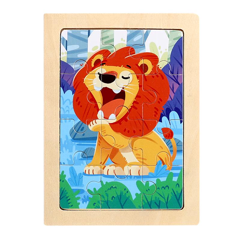 Early Education Wooden 20-Piece Puzzle Board for Infants and Young Children (Ages 0-6)