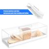 Professional Acrylic Dessert Container With Lid For Transporting Treats Cake Tray Rectangular Food Display Case