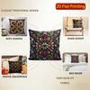 2D Colorful Floral & Geometric Patterned Pillowcases Pattern Cushion Cover Suitable For Sofa Bedroom Car Pillow Cover