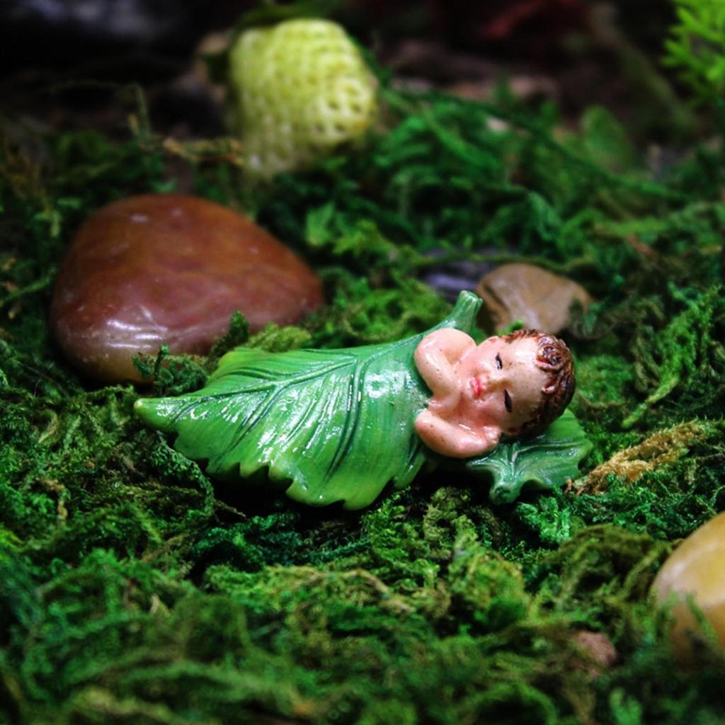 [SA] Miniaturgarten Kleine Harz Baby Skulptur Figur Mikro Landschaft Zuhause