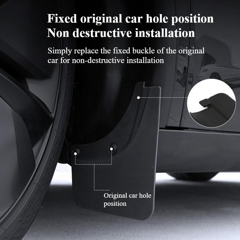 For Tesla Model Y Launch 2025 Front and Rear Car Wheel Mud Flaps Splash Guards MudFlaps Protector Front Rear Fender Mudguards