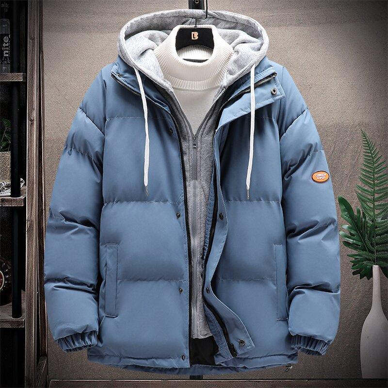 Padded Jacket Men's Winter Thickened Warm Bread Jacket Padded Jacket