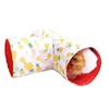 Guinea Pig Cage Hamster Toy Tubes Collapsible and Portable Gift for Pet Durable T-Shape Tunnel-3 Way for Play Tubes Dura