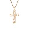 Religious Crucifix Pendant Necklace Adjustable Length Neckchain for Men and Women Stylish Faith Symbol Jewelry Accessory