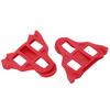 1 Pair Set Mountain Bike Pedal Cleats Anti Slip Bicycle Pedals Plate Clip for Cycling Red