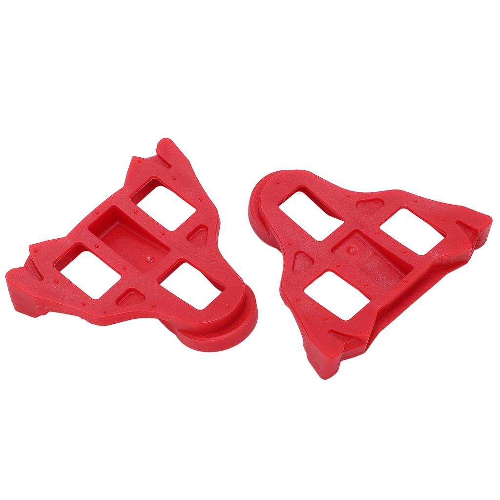 1 Pair Set Mountain Bike Pedal Cleats Anti Slip Bicycle Pedals Plate Clip for Cycling Red