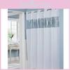 Hotelstyle Shower Curtain With Stripes And Large Grommets In Polyester Material For Easy Installation