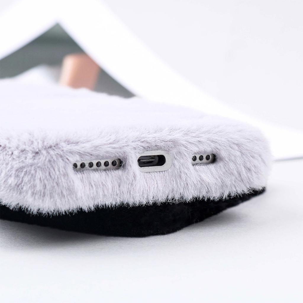 Fashionable jade fox velvet Suitable for iphone11.12.13.14.15.16Pro Max simple and generous single case Protective Cover