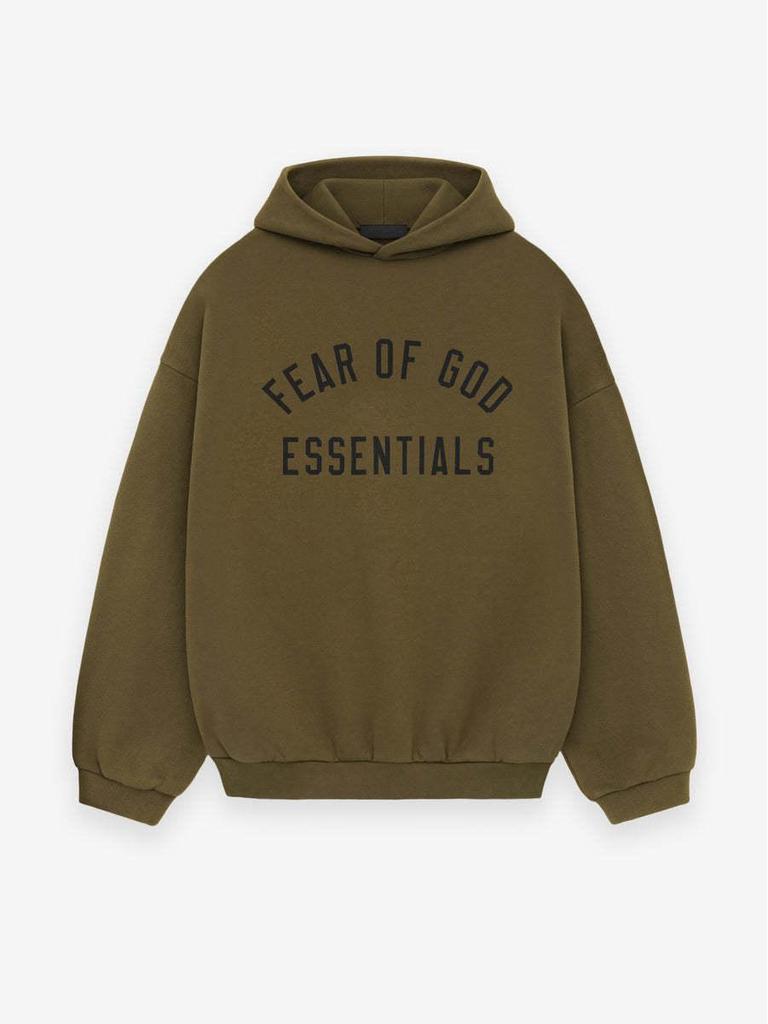 2024FW Essentials Geprägter Schwerer Fleece-Hoodie