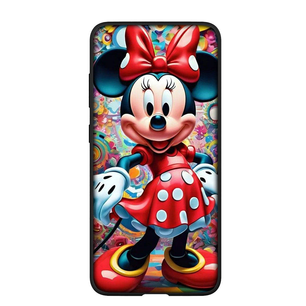 Handyhülle für Samsung Galaxy S25 S24 S23 iPhone 16 15 Xiaomi Redmi Note 14 13 12 16E X 8 11 Pro Max OPPO Moto Huawei A05 A16 Anime Minnie Maus Hülle