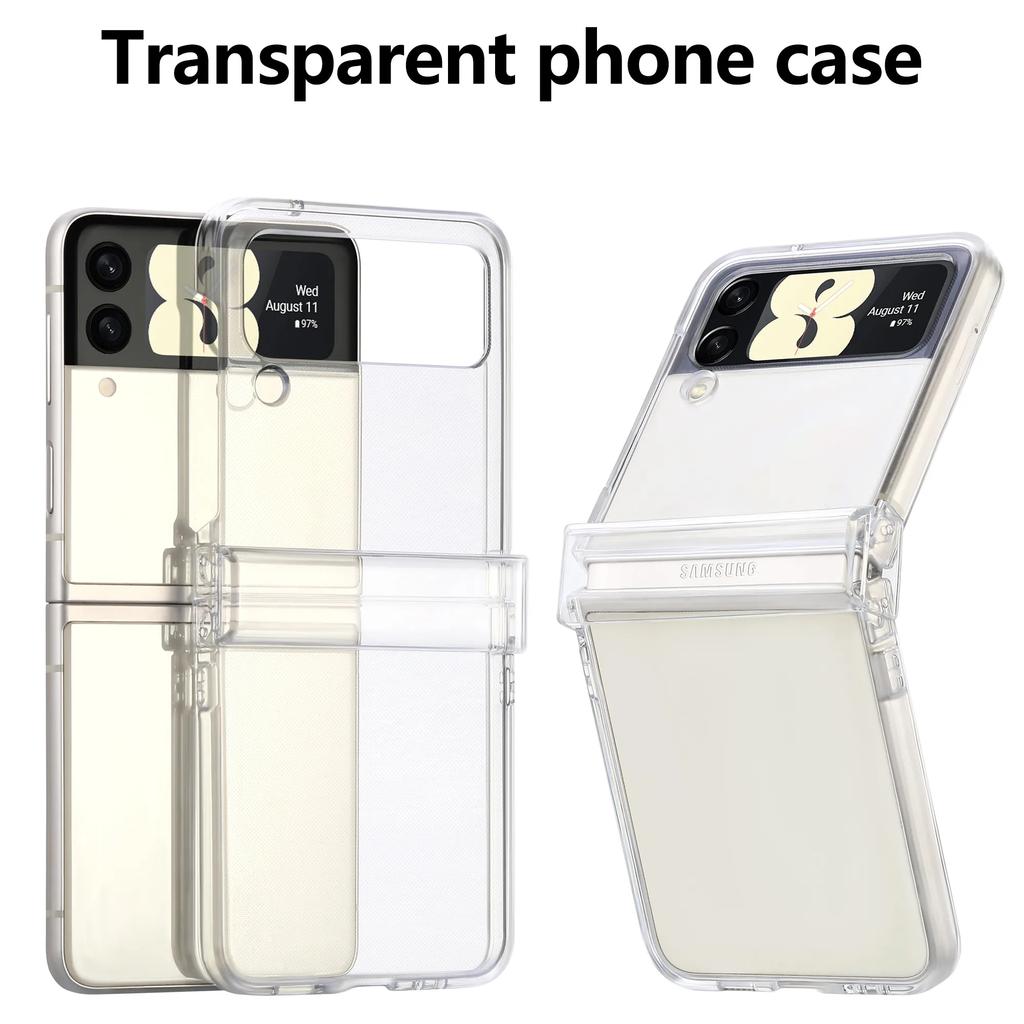 Mobile Phone Clear Cover Case for Samsung Galaxy Z Flip 7 FE 6 5 5G Flip7 Flip6 Flip5 Flip3 Flip4 Flip 3 4 Protection Funda