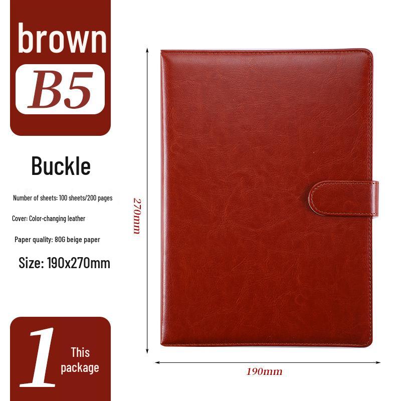 A5 Custom Imitation Leather Notebook Gift Set - Customizable Creative Journal