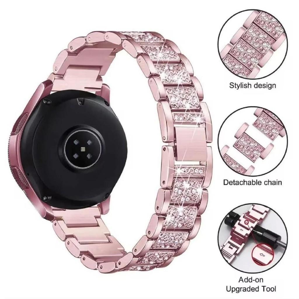 Bransoletka z diamentami dla Huawei GT 6 5 4 46mm 41mm Pasek Metalowy Damski Pasek dla Huawei Watch 5 4 4Pro 3 3Pro GT6 Pro GT5 GT4 GT3 GT2e