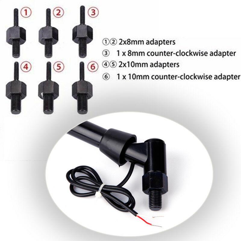 1 Paar Motorrad-Rückseitenspiegel mit LED-Blinkern, Motorradzubehör, Blinker, Lichter für Yamaha