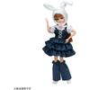 Takara Tomy Licca-chan Dress LW-04 Rabbit Tea Party Dress-Up Toy for Pretend Play Ages 3 and Up