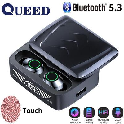 New Product Wireless Bluetooth Headset TWS Number Showing Slider Smart Touch Number Showing Music Wireless Headset