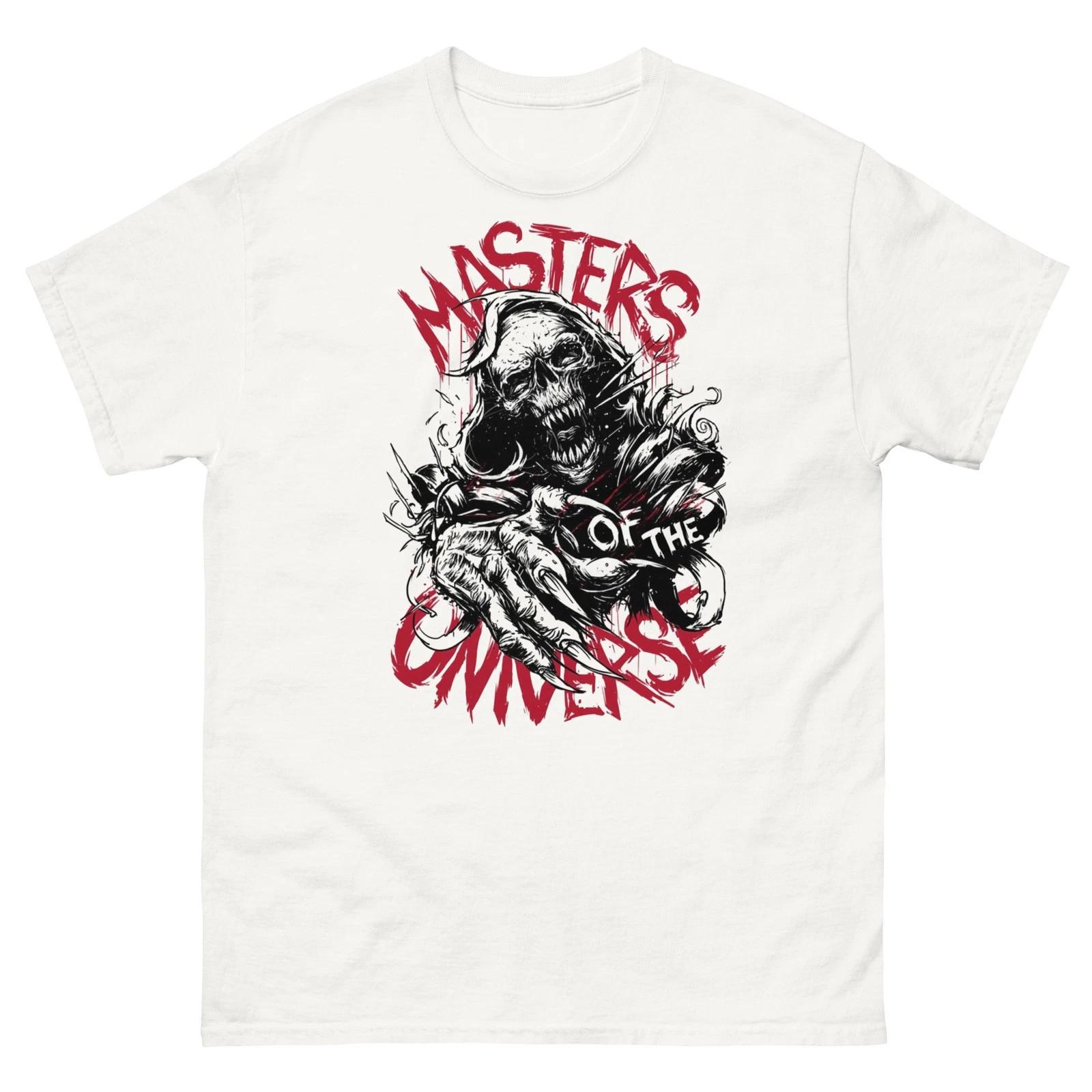 

Masters of the Universe Skull Graphic T-Shirt | Dark Y2K Streetwear Tee S