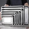 Food-Grade Stainless Steel Square Roasting & BBQ Pan