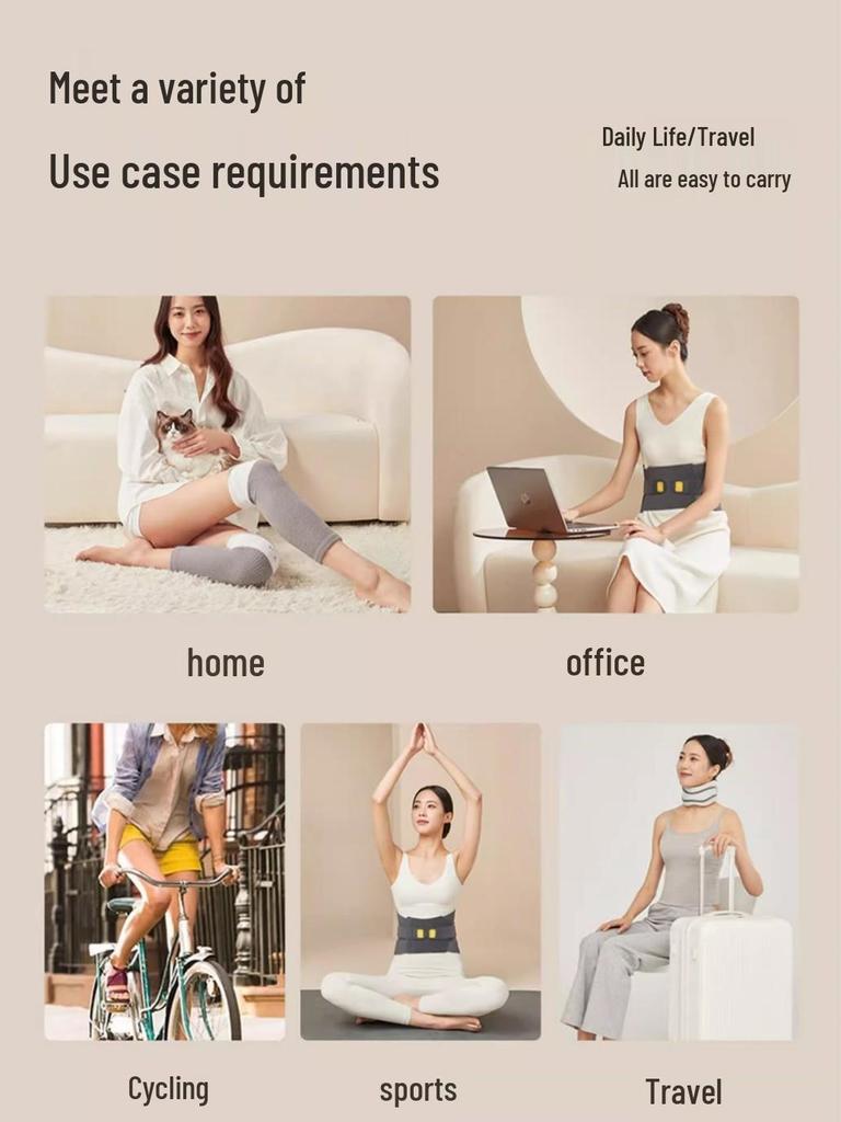 Far Infrared Heated Velvet Knee Pads & Socks Set for Cold Weather Comfort