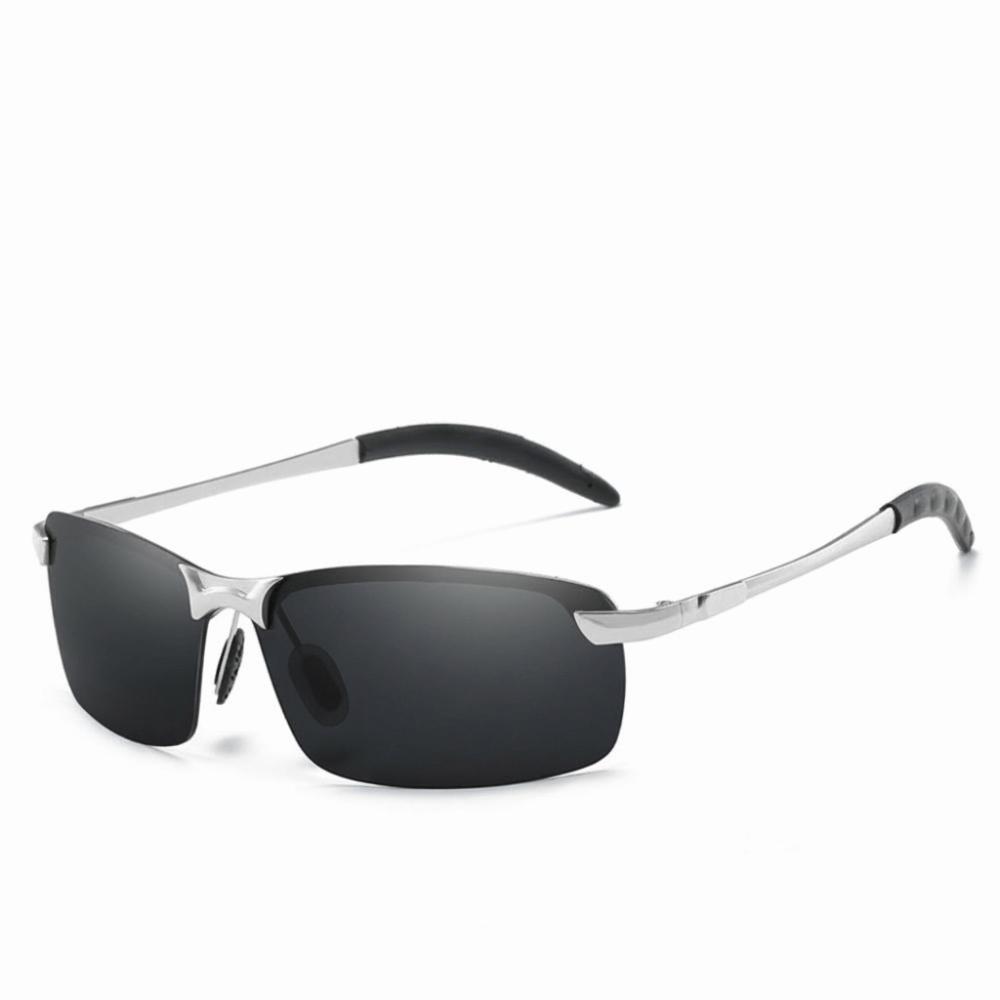 Day and Night Anti-Glare Sunglasses UV Protection Driving Sunglasses Night Vision Glasses  Driving Silver Grey