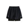 Quick-Dry Breathable Anti-Exposure Elastic Waist Loose Running Shorts, Plus Size Double-Layer Fitness Shorts