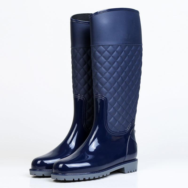 2023 New Women Rain Boots Lady Rain Water Shoes Ourdoor Rainboots  Italianate Pvc Rubber Rainboots Lady Waterproof Shoes