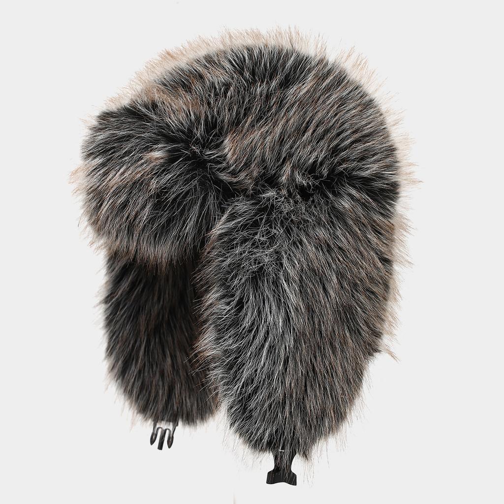 Unisex Winter Trapper Hat with Thick Earflaps, Warm Outdoor Snow Hat for Cold
