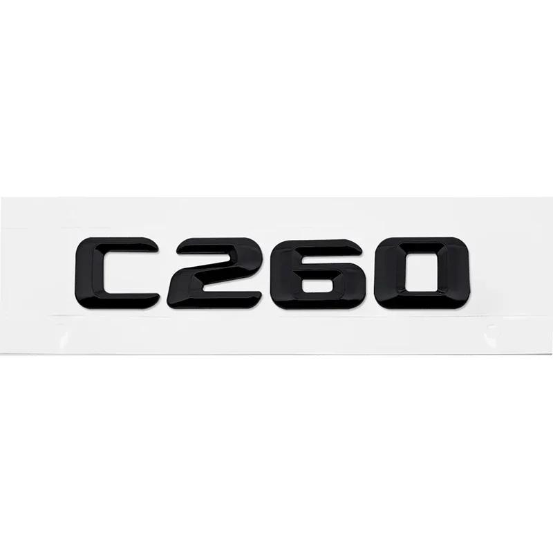 Alloy ABS Car Letter Stickers Rear Trunk Badge for Mercedes Benz C Class C240 C250 C260 C280 C300 C320 C350 C400 C500 Emblem RV1