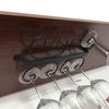 Metal Wine Glass Rack Holder Under Cabinet Stemware Hanging Storage Holder for Bar Kitchen Glass Wine Cup Shelf Organizers Tools