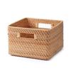 MUJI Stapelbarer rechteckiger Korb aus Rattan - Groß V Ca.. B35 x T36 x H24cm 18021826 Korb