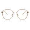 Full Rim Oval Transparent Brown Rose Gold Ulrich Mtr 95e Fashion Unisex Eyeglasses