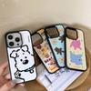 Cute Beckoning Puppy Suitable for Apple 17/16 Mobile Phone Case 15pro Matte PC14 Cartoon 12 Large Holes 13 Hard Case