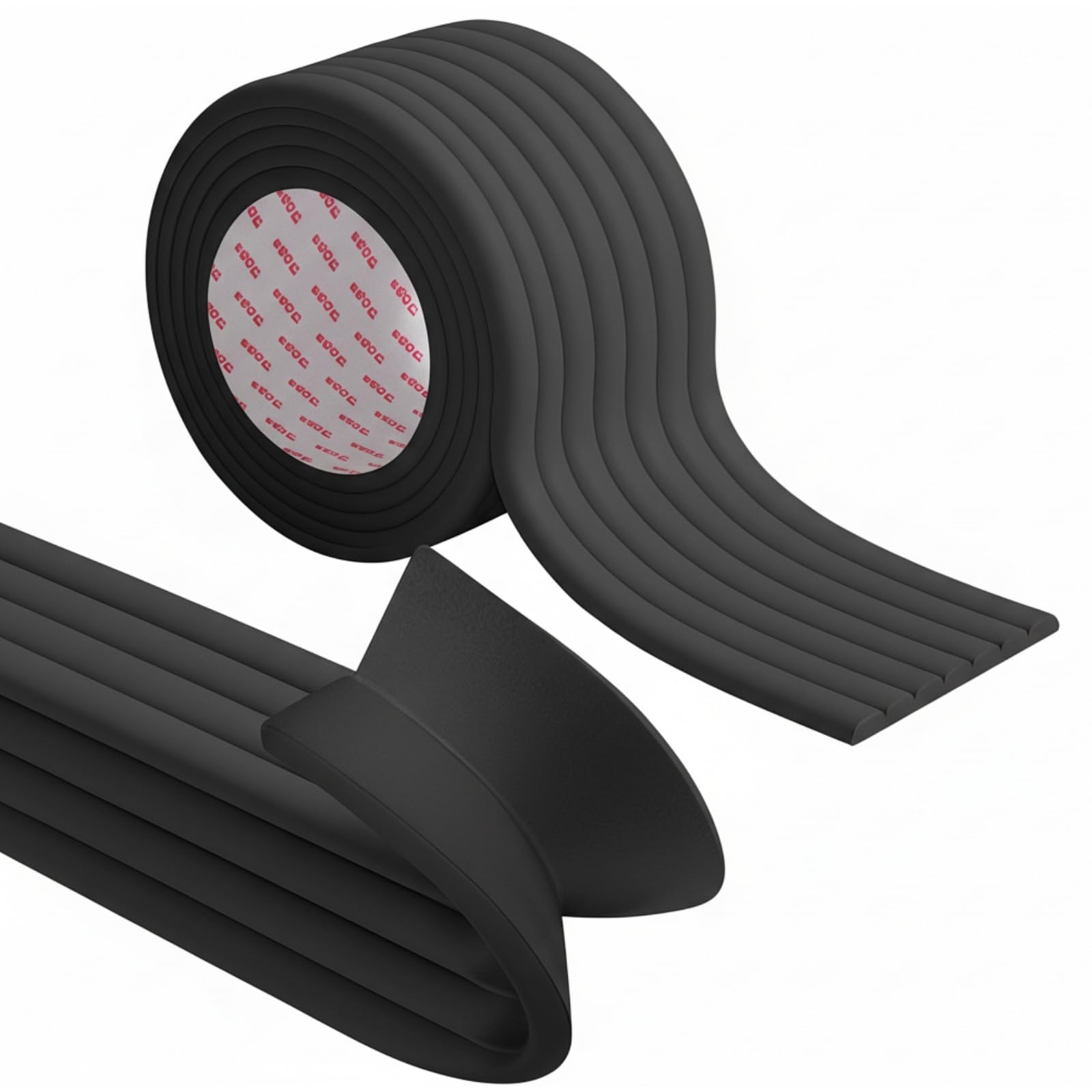 

Letics Parking Cushion Wheel Stopper Garage Protector Corner Guard Fence Wall Garage Pillar Protection Self-Adhesive Type 8cm Wide x 5m Long (Black)