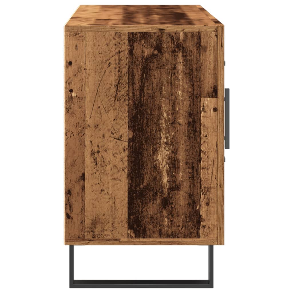 Vidaxl Chest of Drawers, Old Wood, 100X36X60 Cm, Wood-Based Material
