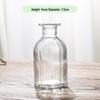 Retro Embossed Transparent Glass Vase: French-Inspired Luxury Home Decor for Living Room