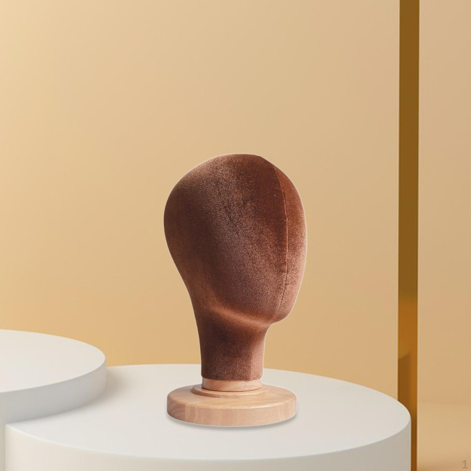 

Прочная голова манекена подставка для париков шляп для торгового центра, дома и салона. коричневый