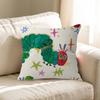 The Very Hungry Caterpillar Cute Pillow Covers Cartoon Sofa Decorative Home Double-Sided Printing Short Plush Cute Cushion Cover