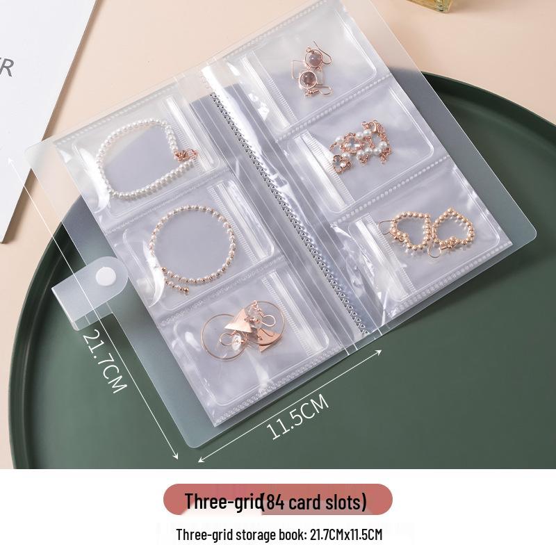 Anti-Oxidation Portable Jewelry Box for Earrings, Studs, Necklaces, Rings - Transparent Storage Bag