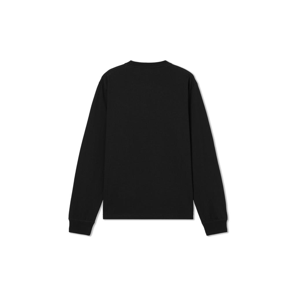 Levis Fashionable Versatile Trendy Solid Color Simple Knit Casual Long Sleeve T-Shirt Unisex Tops 001B1-0000