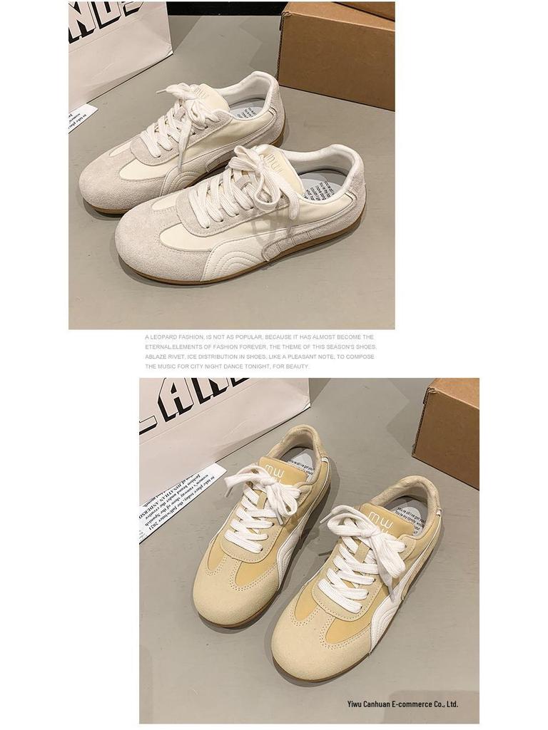 Women's Versatile White Sneakers - Flat-Bottomed German Trainers, 2025 Spring/Summer Casual Sports Shoes.